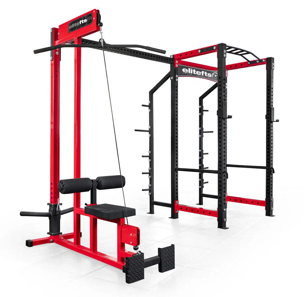 Pull Down Rack Cable elitefts Quick Ship Lat Pull Down with Low Row Foot Plate | EliteFTS